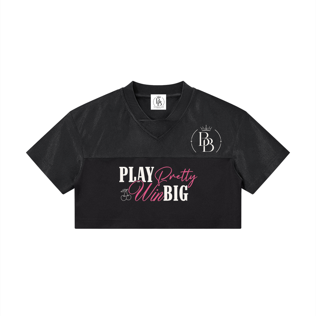 Play Pretty, Win Big | Cropped Mesh Jersey