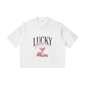 Lucky Girl Era | Lace Jersey Tee